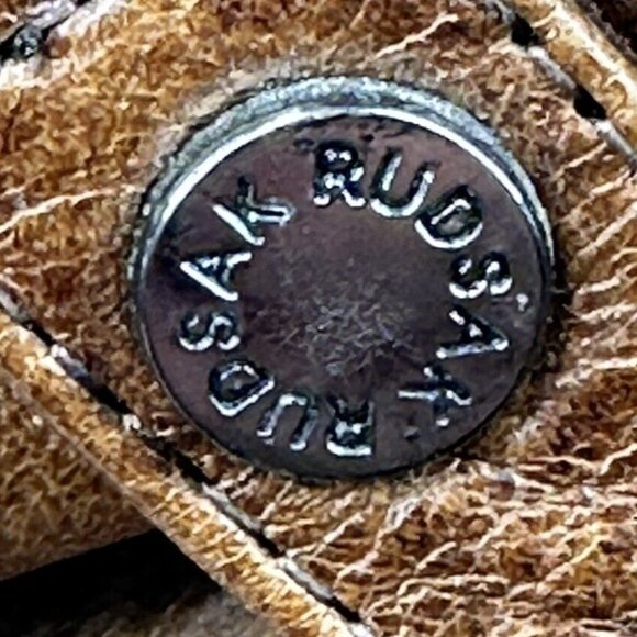 Rudsak Womens Leather Boots Wedge Ankle Strap Buckle Fold Over Brown Size 6.5 - Picture 10 of 14